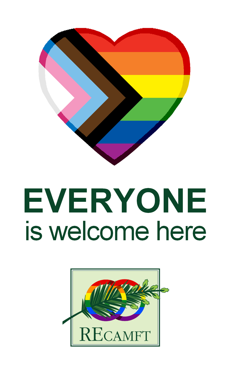 Everyone is welcome here sticker